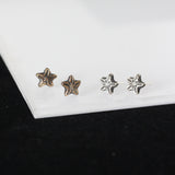 Crinoid Star Stud Earrings