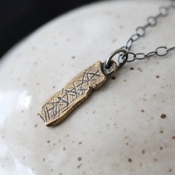 Blombos Necklace - Silver and Brass