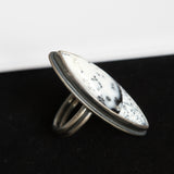 Dendritic Agate Ring - Size 7