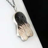 Petrified Palm Wood Ghost Necklace #2