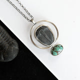 Trilobite and Turquoise Necklace