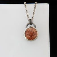 Chrysanthemum Necklace - Fossil Coral