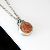 Chrysanthemum Necklace - Fossil Coral