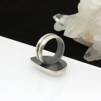 First Quarter Moon Ring - Size 10