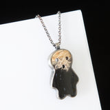 Petrified Palm Wood Ghost Necklace