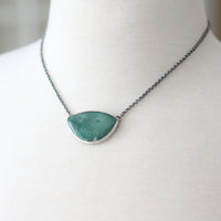 Green Petrified Wood Necklace
