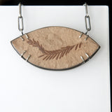 Fossil Redwood Leaf Necklace