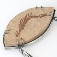 Fossil Redwood Leaf Necklace