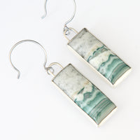 ON HOLD FOR CAROL Saturn Chalcedony Earrings