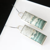 ON HOLD FOR CAROL Saturn Chalcedony Earrings